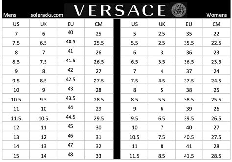 versace shos|versace shoes size chart.